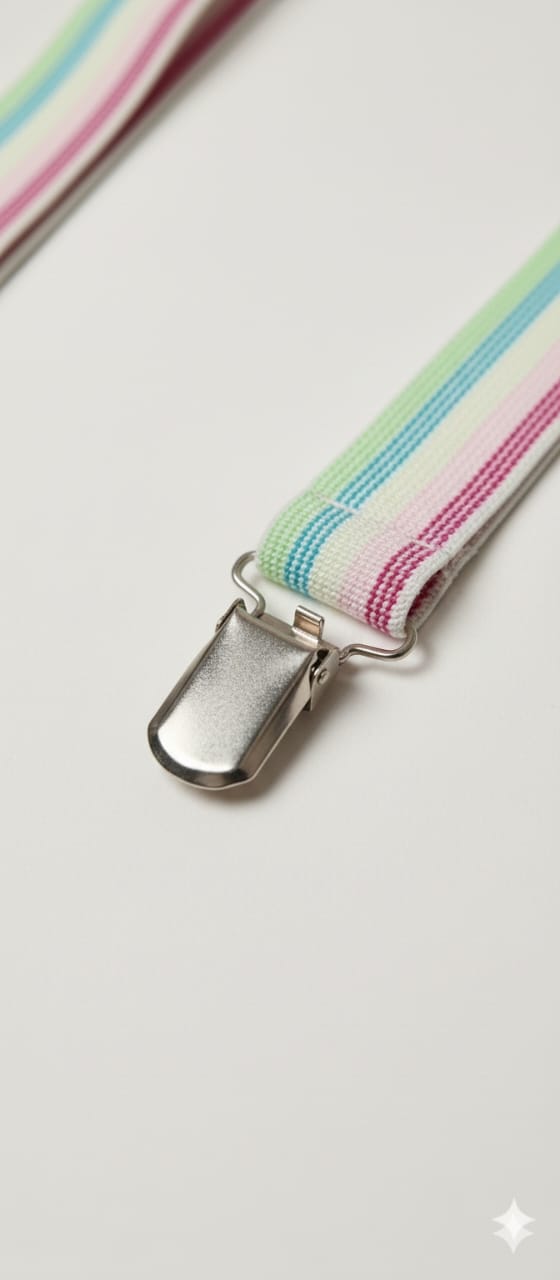 Multicolour Striped Kids Printed Suspenders – Premium Fun Style