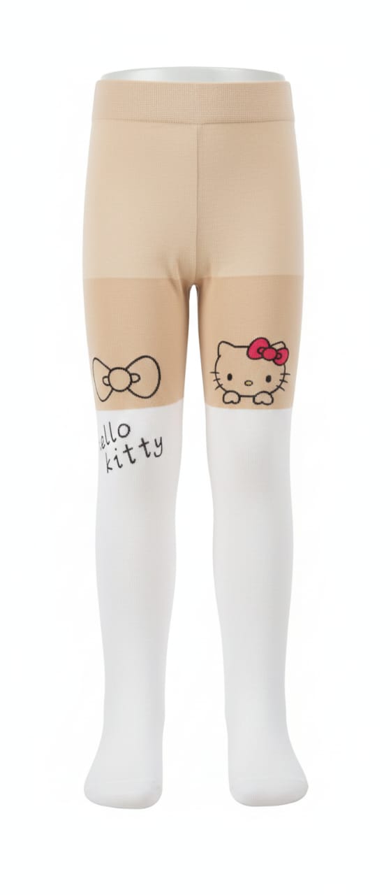White Nude - Kitty Breathable Premium Cotton Mesh Kids Stockings – Party to Play Wear
