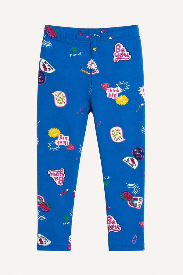 Royal Blue - Be You Printed Leggings