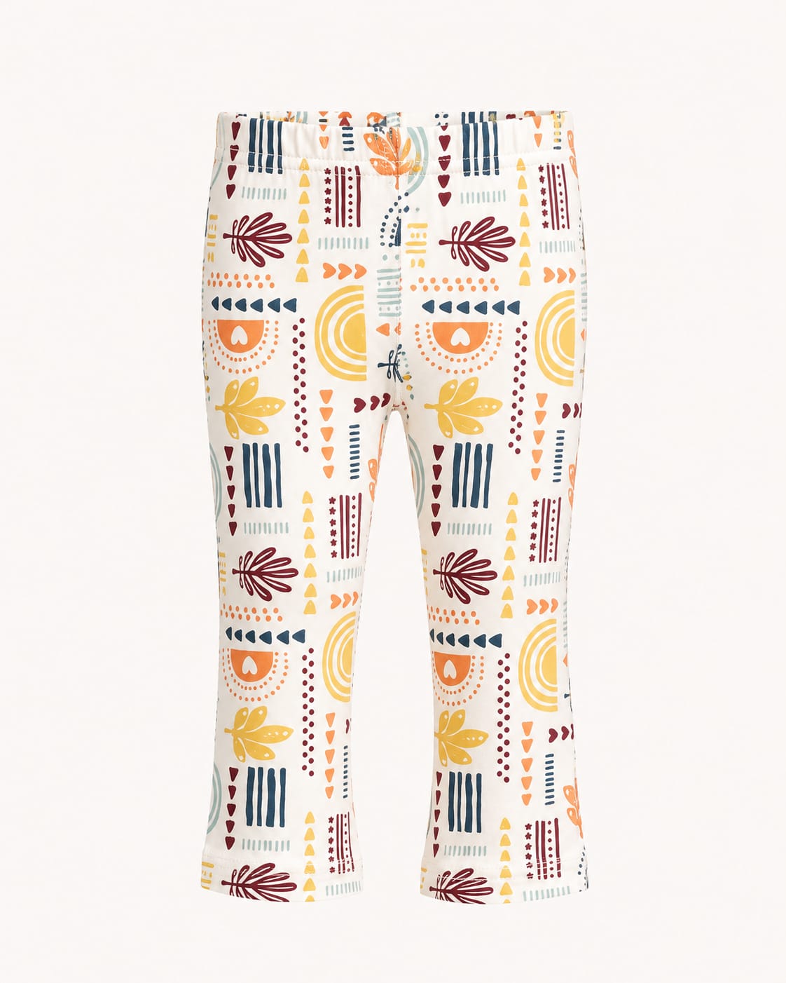 Abstract Print Off-White Leggings