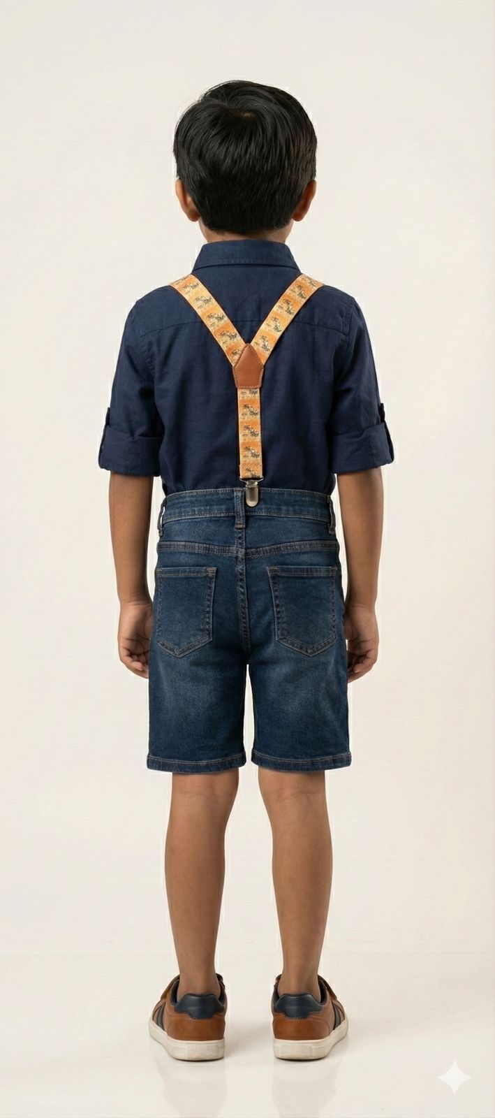 Orange Peanuts Kids Printed Suspenders – Premium Fun Style