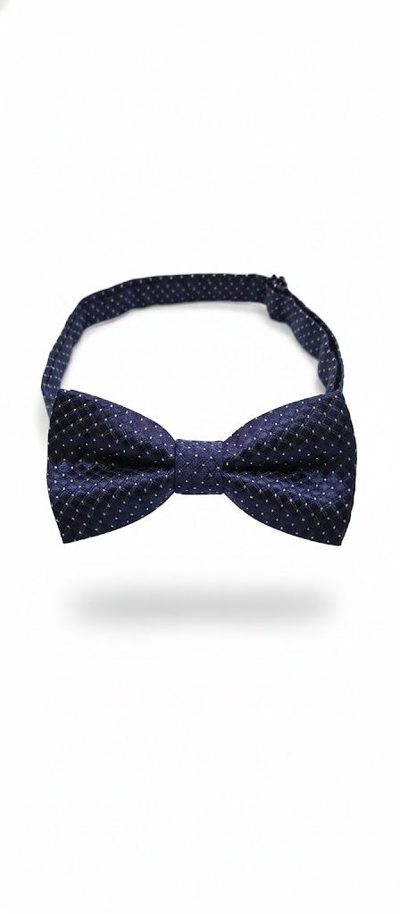 Navy Blue Bow Tie Ready to Use– Easy Wear Formal Accessory for Boys
