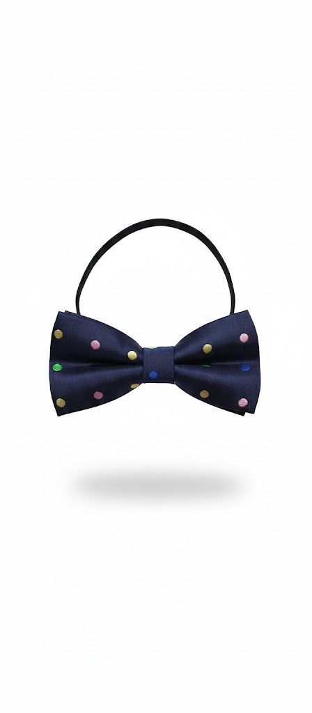 Multi Colour Polka Dots Bow Tie Ready to Use– Easy Wear Formal Accessory for Boys