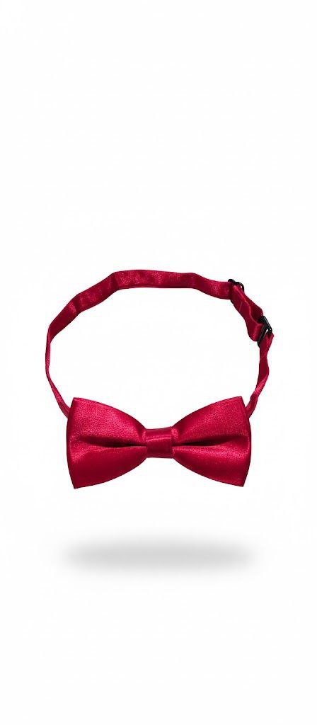 Red Bow Tie Ready to Use– Easy Wear Formal Accessory for Boys