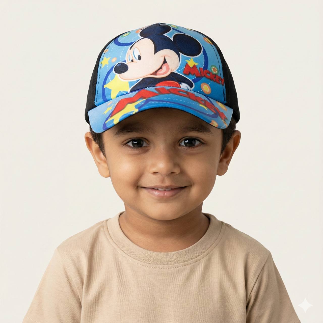 Black - Mickey Mouse Toddler & Kids Sun Cap – Soft, Lightweight & Breathable Summer Outdoor Cap