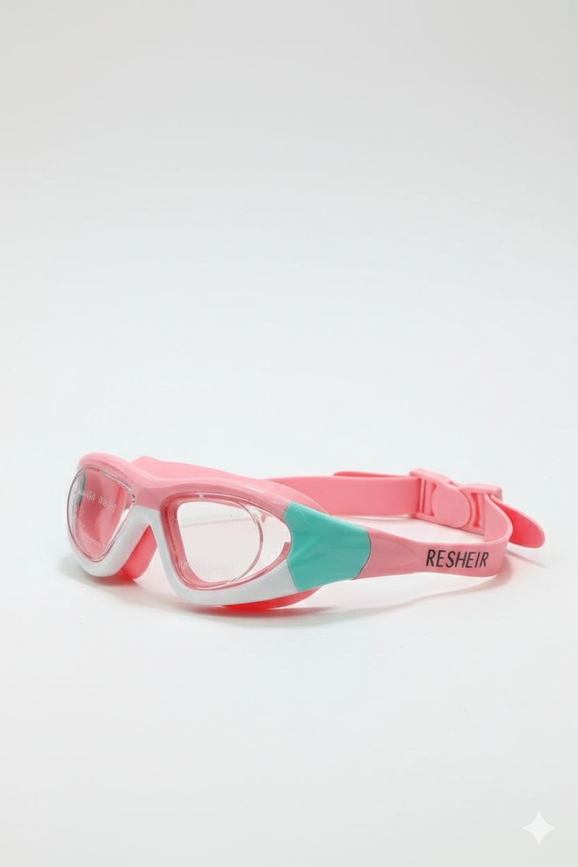 Pink Unisex Swimming Goggles – Clear Vision, Leak-Proof, Anti-Fog Eye Protection