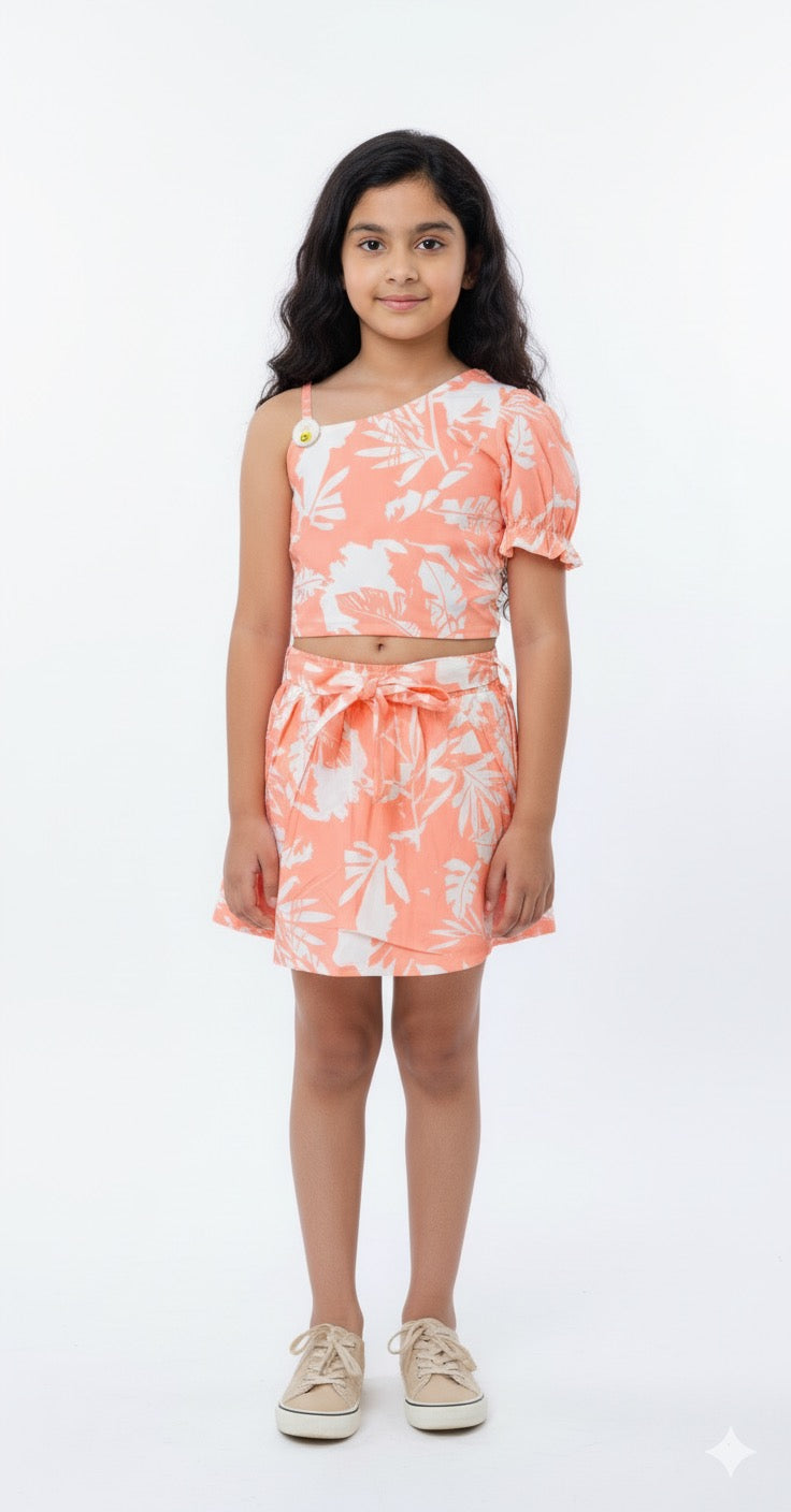 Girls Summer Fancy Wear Set – Top & Skirt