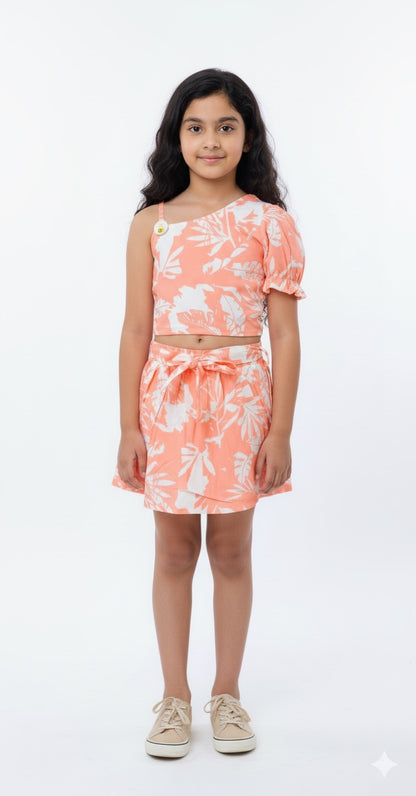 Girls Summer Fancy Wear Set – Top & Skirt