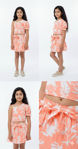 Girls Summer Fancy Wear Set – Top & Skirt
