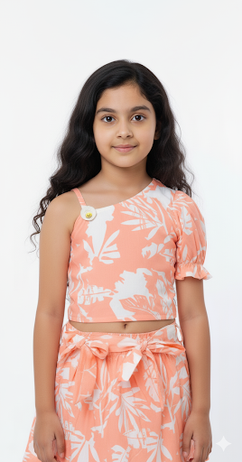 Girls Summer Fancy Wear Set – Top & Skirt