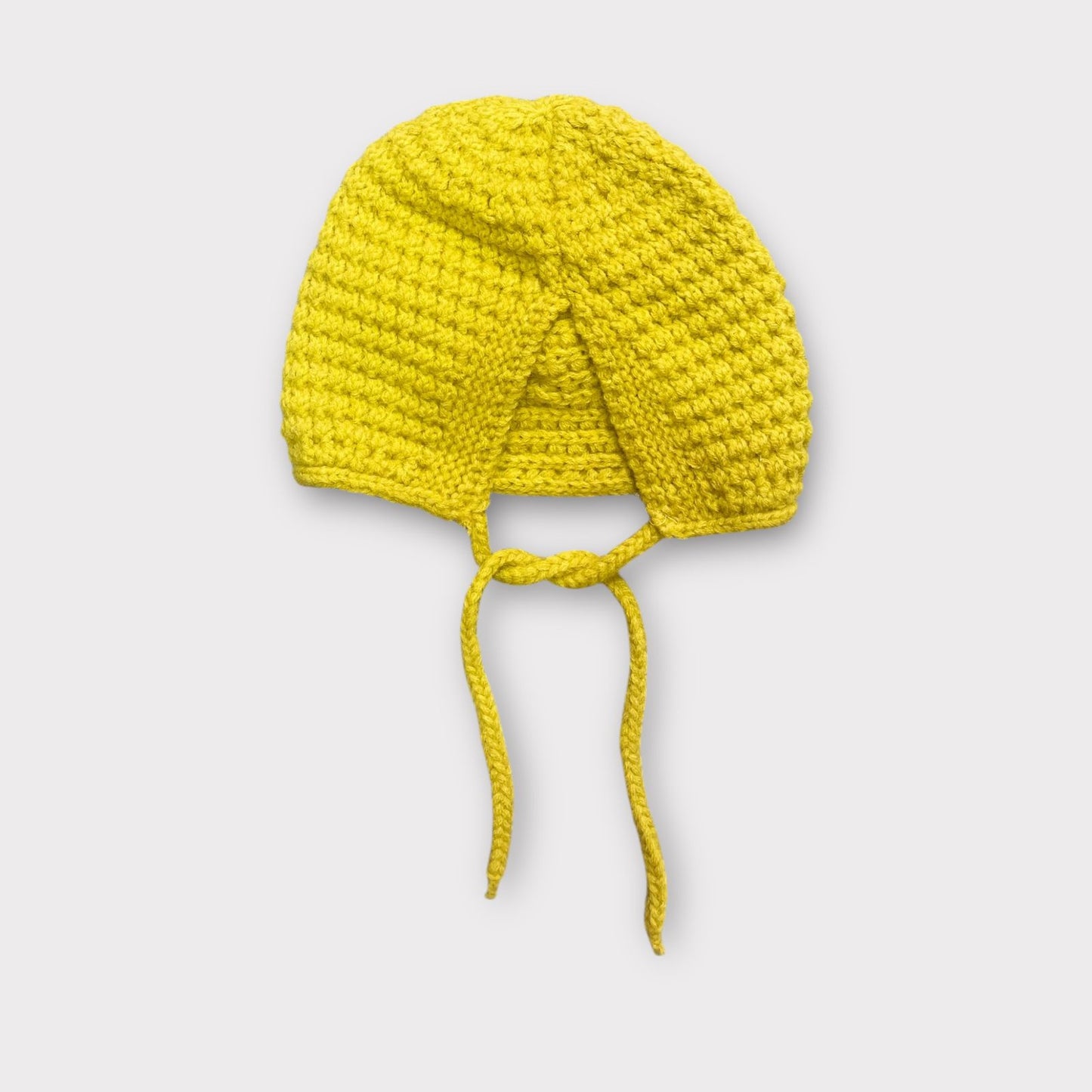 Handmade Crochet Baby Winter Bonnet I Beanie I Winter Hat with Tie Straps (3-6 Years)