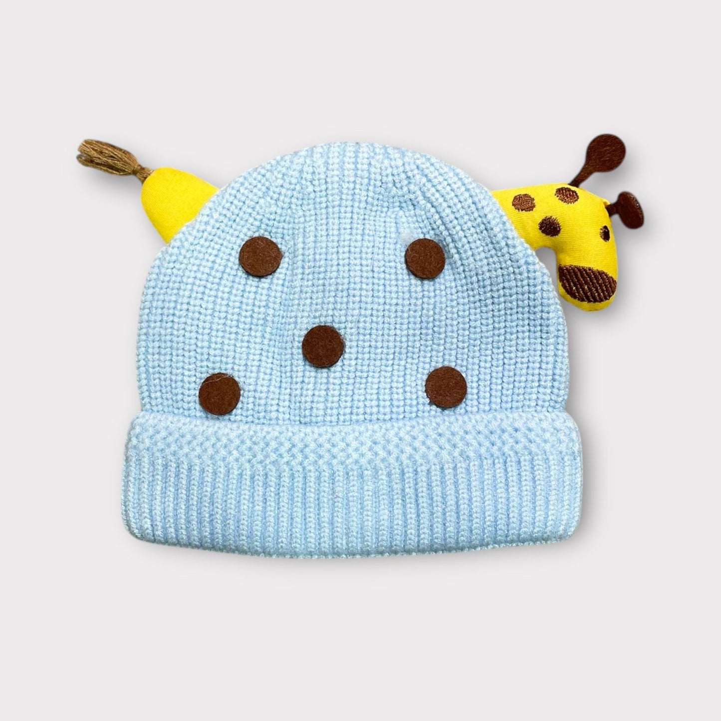 Soft Woolen Baby Cap for Boys & Girls – Giraffe Ear Cartoon Cap