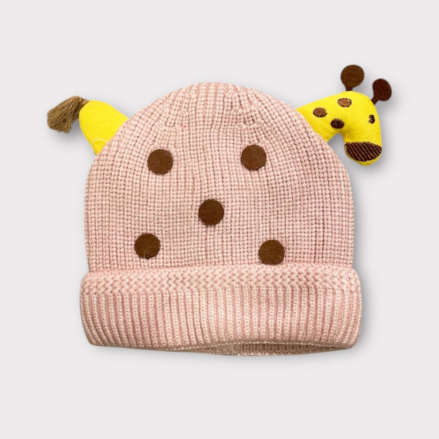 Soft Woolen Baby Cap for Boys & Girls – Giraffe Ear Cartoon Cap