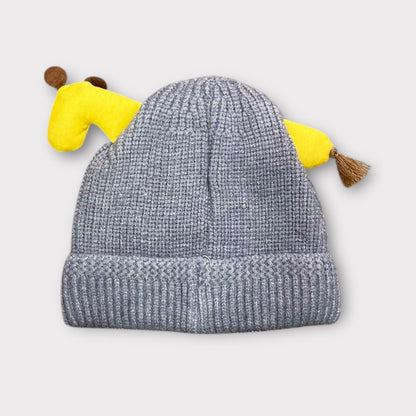 Soft Woolen Baby Cap for Boys & Girls – Giraffe Ear Cartoon Cap