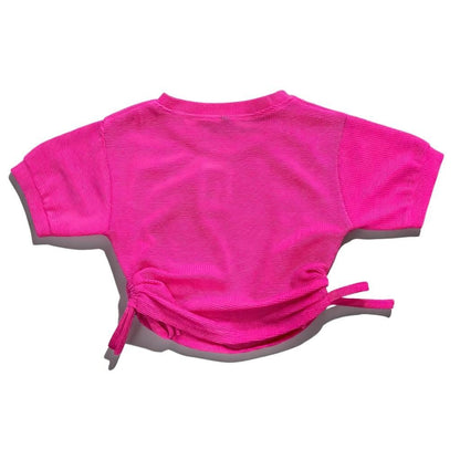 Girls Pink WAUG Embellished Top – Stylish Casual Wear