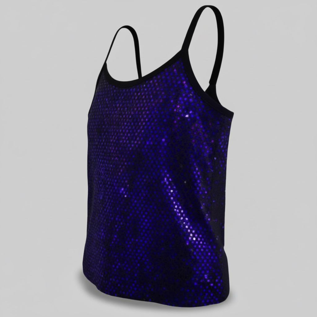 Girls Black Mesh Sequin Party Top – Trendy Western Partywear