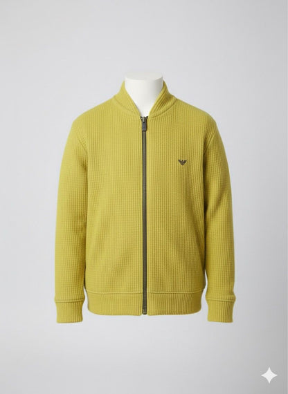 Boys Mustard Party Blazer Jacket With Black T-Shirt | Premium Winter Layer | Festive & Casual Wear