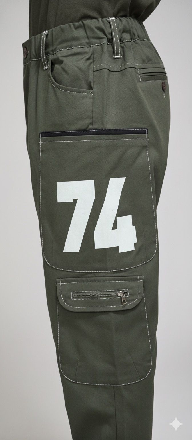 Boys Military Green Cargo Pants with Detachable Suspenders | Multi-Pocket Utility Joggers