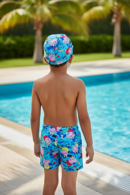 Kids Peppa Pig Swim Shorts | Colourful Cartoon Print Swimwear for Boys & Girls (Copy)