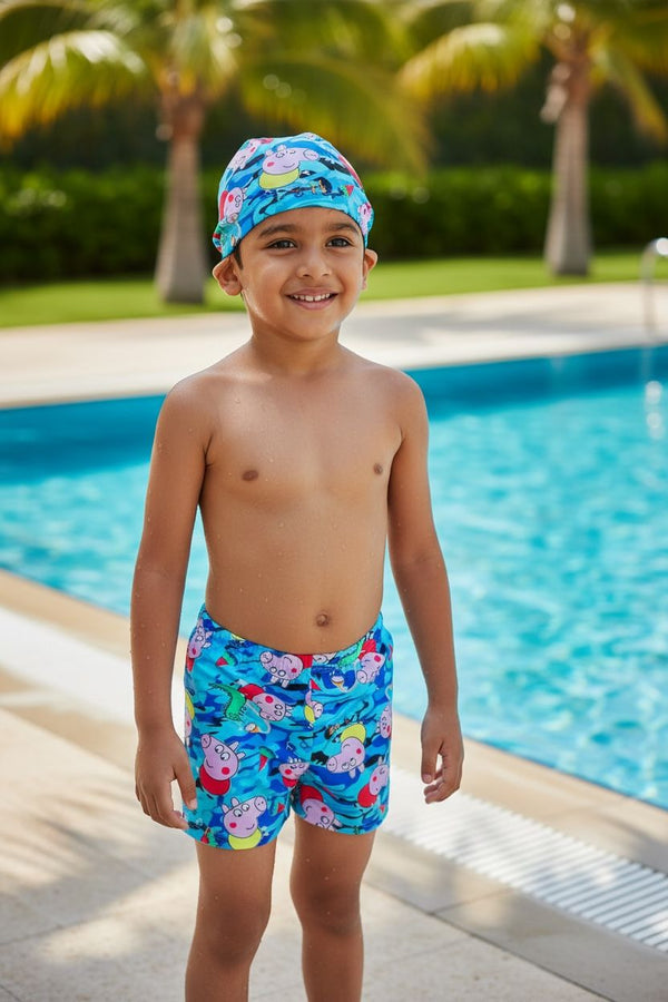 Kids Peppa Pig Swim Shorts | Colourful Cartoon Print Swimwear for Boys & Girls (Copy)