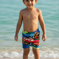 Boys Cartoon Print Swim Shorts  | Kids Beach & Pool Wear