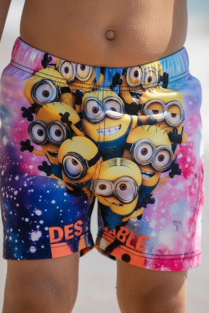 Boys Cartoon Print Swim Shorts  | Kids Beach & Pool Wear
