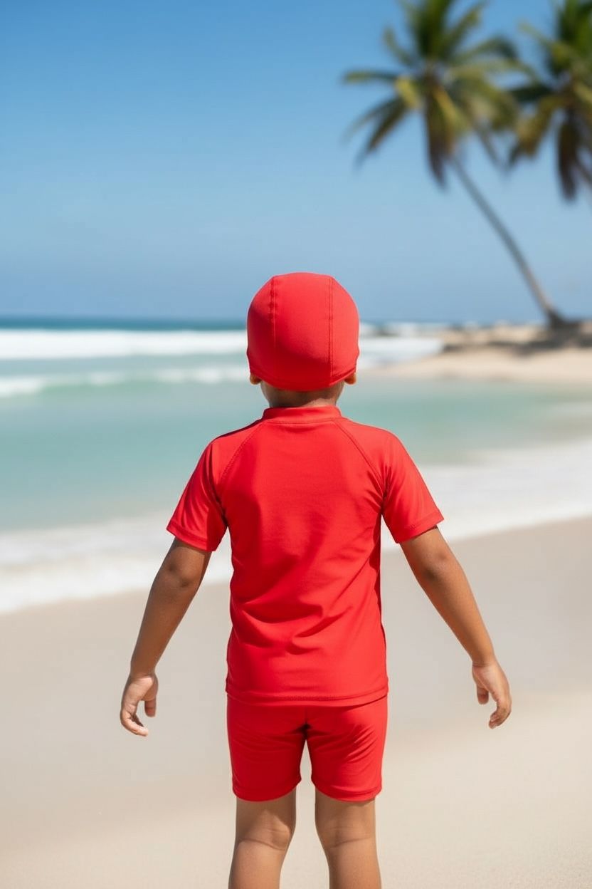 Kids Spider Man- Marvel Themed Swim Jumpsuit with Cap | Quick-Dry &amp; UV Protection