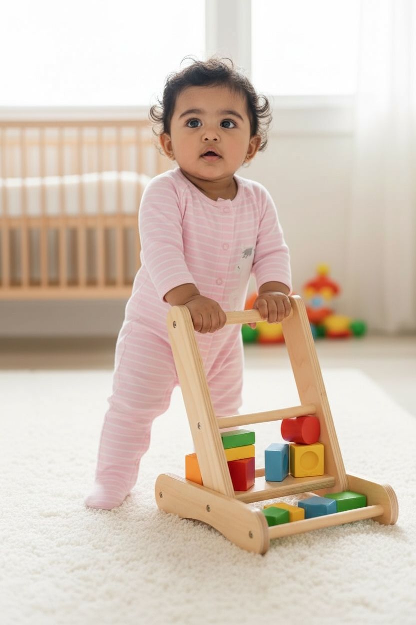 Pink Striped Full Sleeve Romper – Soft Unicorn Print Onesie