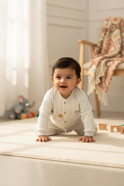 Toddler Baby Soft Cotton Full Sleeve Romper – Comfortable Everyday Wear