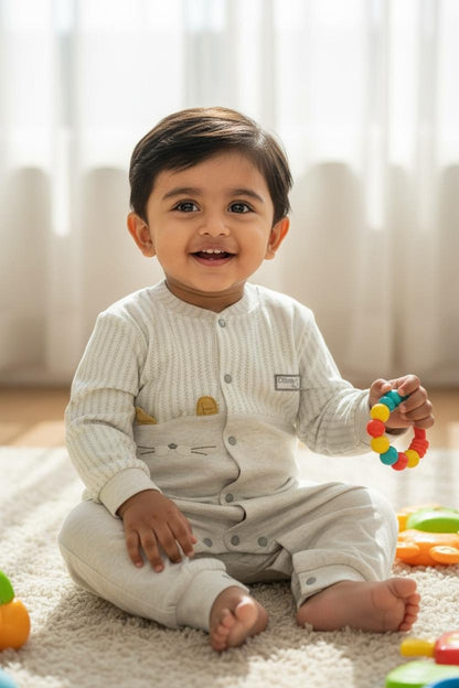 Toddler Baby Soft Cotton Full Sleeve Romper – Comfortable Everyday Wear