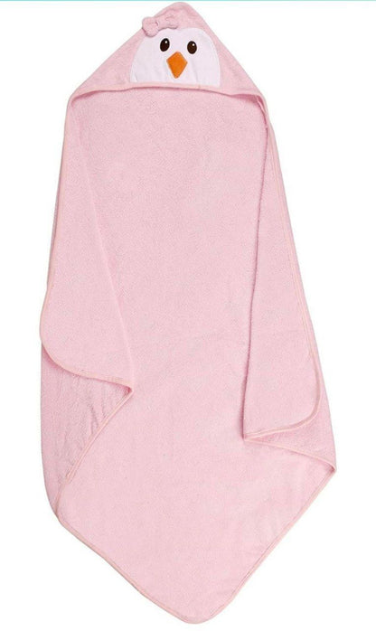 Pink Baby Hooded Towel Wrap with Cute Birdie Hood – Soft & Absorbent