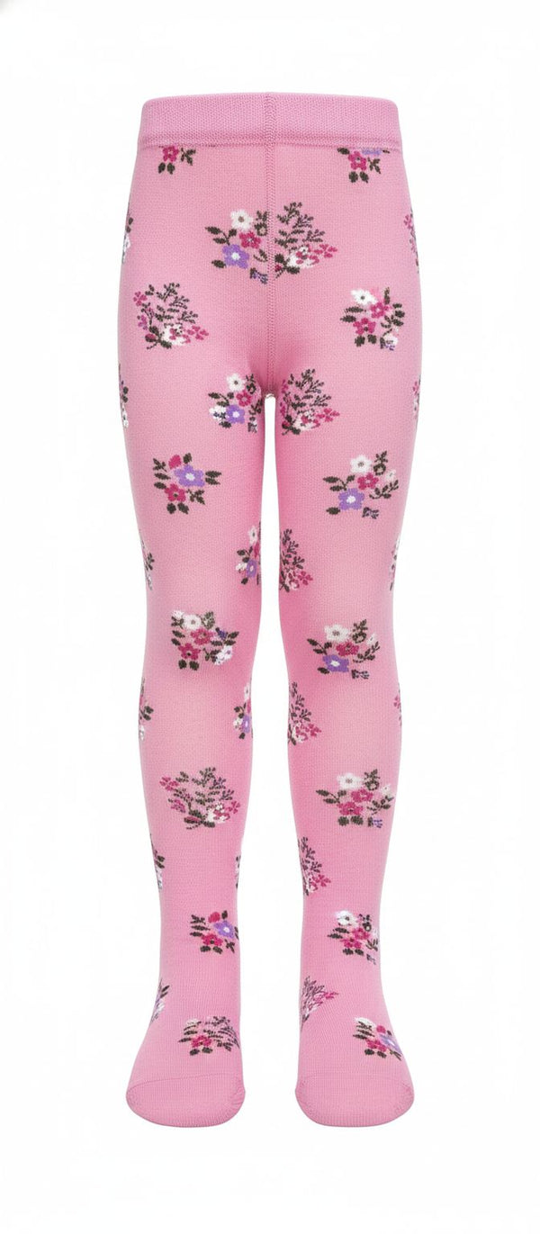 Pink Floral Breathable Premium Cotton Kids Stockings – Party to Play Wear