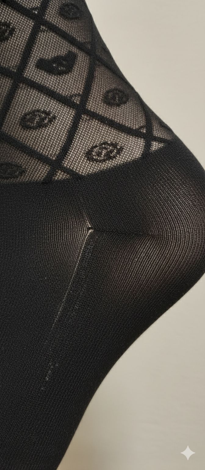 Black Breathable Premium Net Kids Stockings – Party Wear