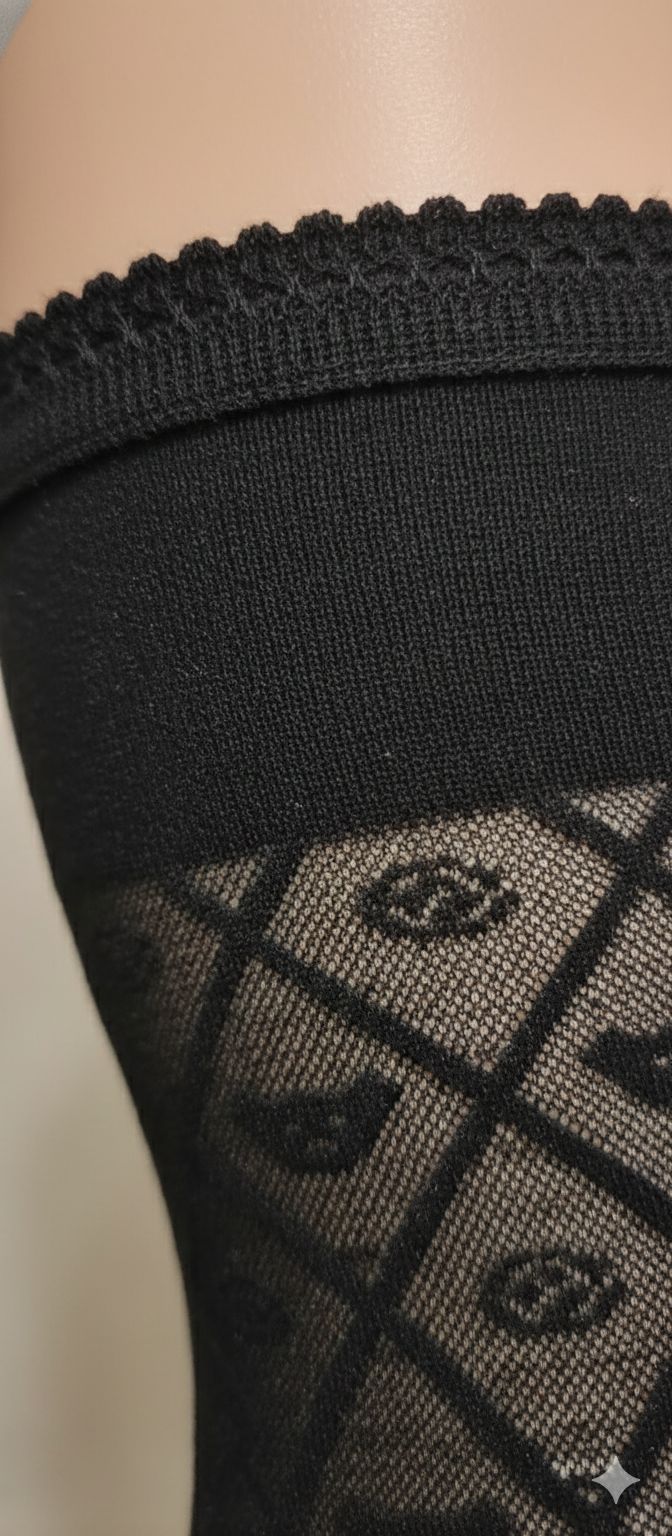 Black Breathable Premium Net Kids Stockings – Party Wear