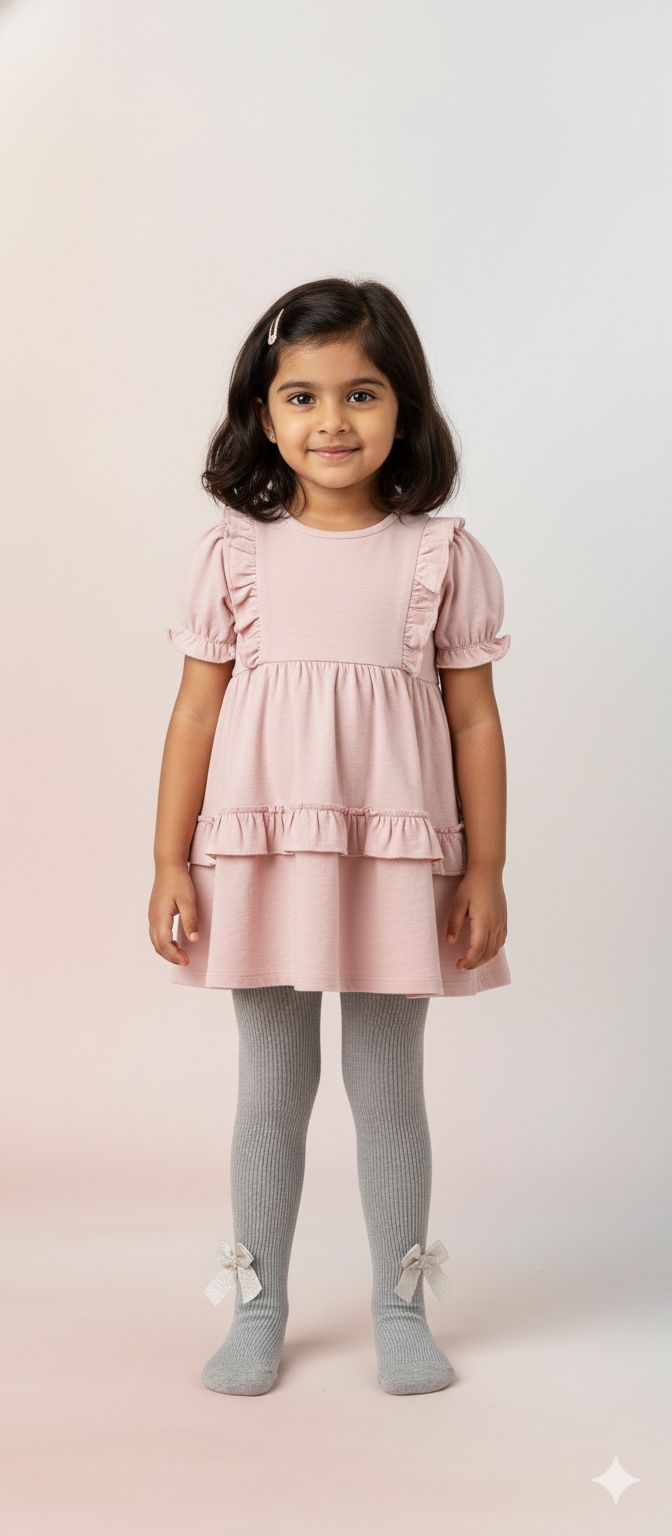 Grey Breathable Premium Cotton Kids Stockings – Party to Play Wear