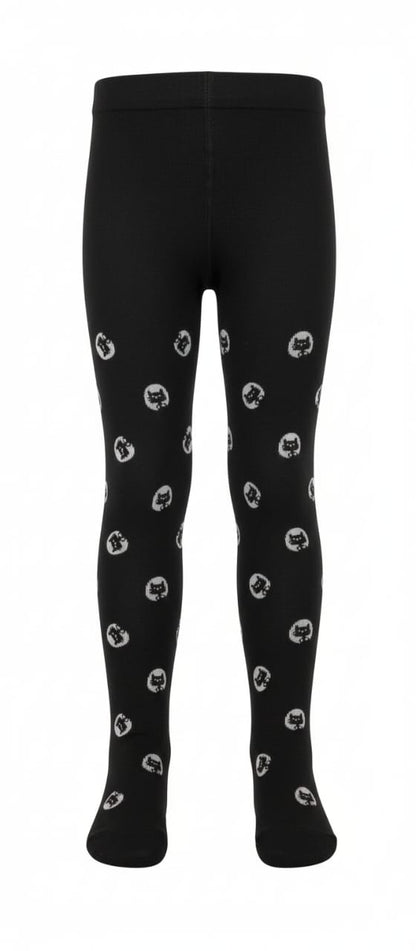 Black Kitty Breathable Premium Mesh Cotton Kids Stockings – Party to Play Wear