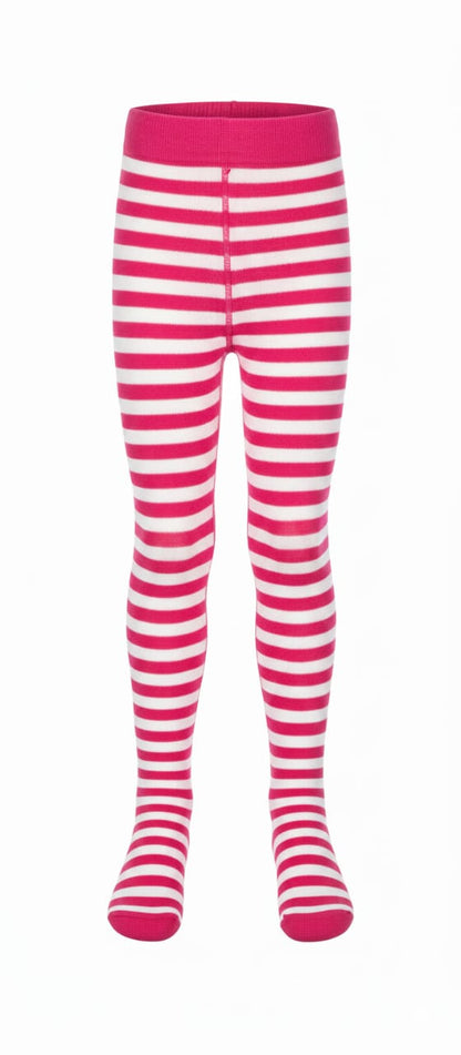 Magenta White Stripes Breathable Premium Cotton Kids Stockings – Party to Play Wear