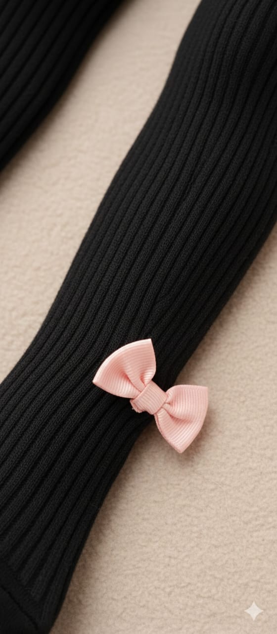 Black Breathable Premium Cotton Kids Stockings – Party to Play Wear