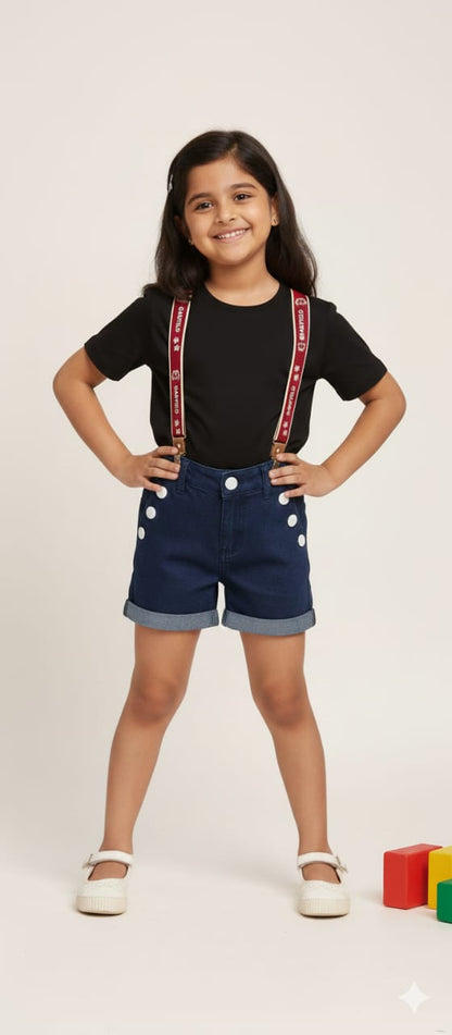 Red Garfield Kids Printed Suspenders – Premium Fun Style