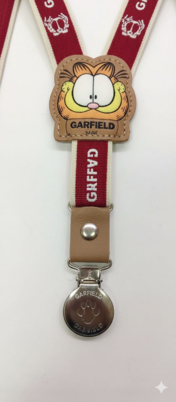Red Garfield Kids Printed Suspenders – Premium Fun Style