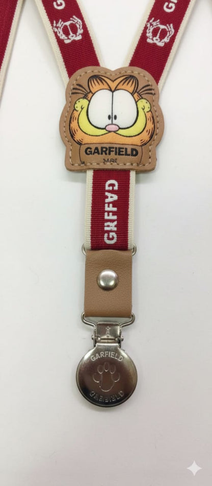 Red Garfield Kids Printed Suspenders – Premium Fun Style