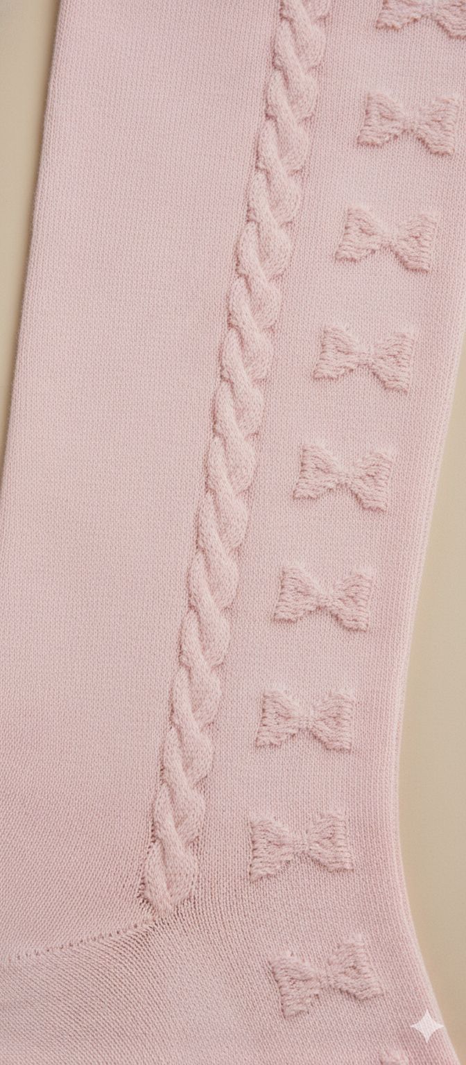 Pastel Pink Breathable Premium Cotton Kids Stockings – Party to Play Wear