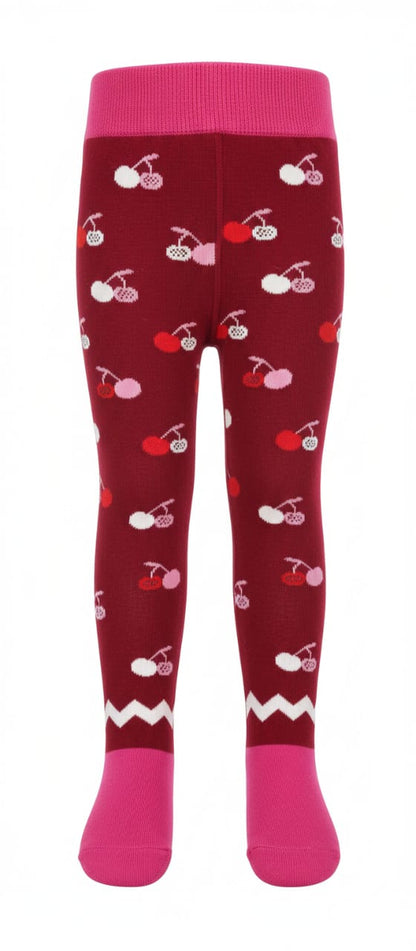 Mehroon Cherry  Breathable Premium Cotton Kids Stockings – Party to Play Wear