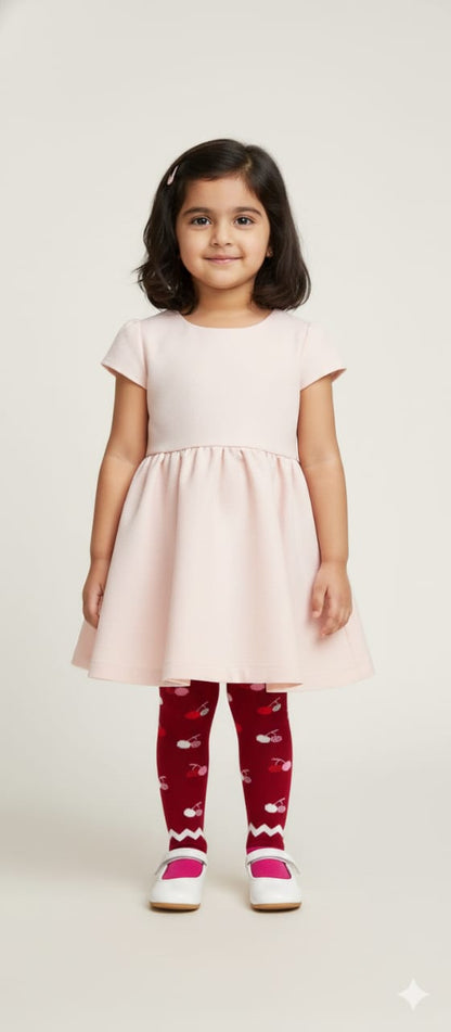 Mehroon Cherry  Breathable Premium Cotton Kids Stockings – Party to Play Wear