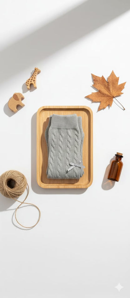 Grey Breathable Premium Cotton Kids Stockings – Party to Play Wear