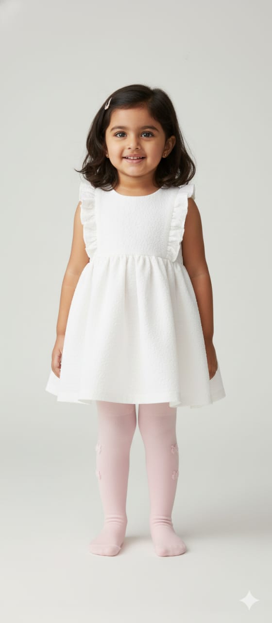 Pink Butterfly Breathable Premium Cotton Kids Stockings – Party to Play Wear