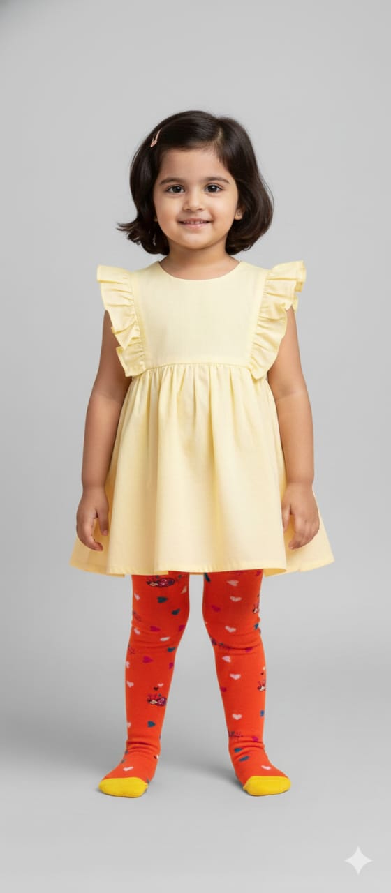 Orange Breathable Premium Cotton Kids Stockings – Party to Play Wear