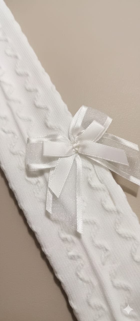 White Breathable Premium Cotton Kids Stockings – Party to Play Wear