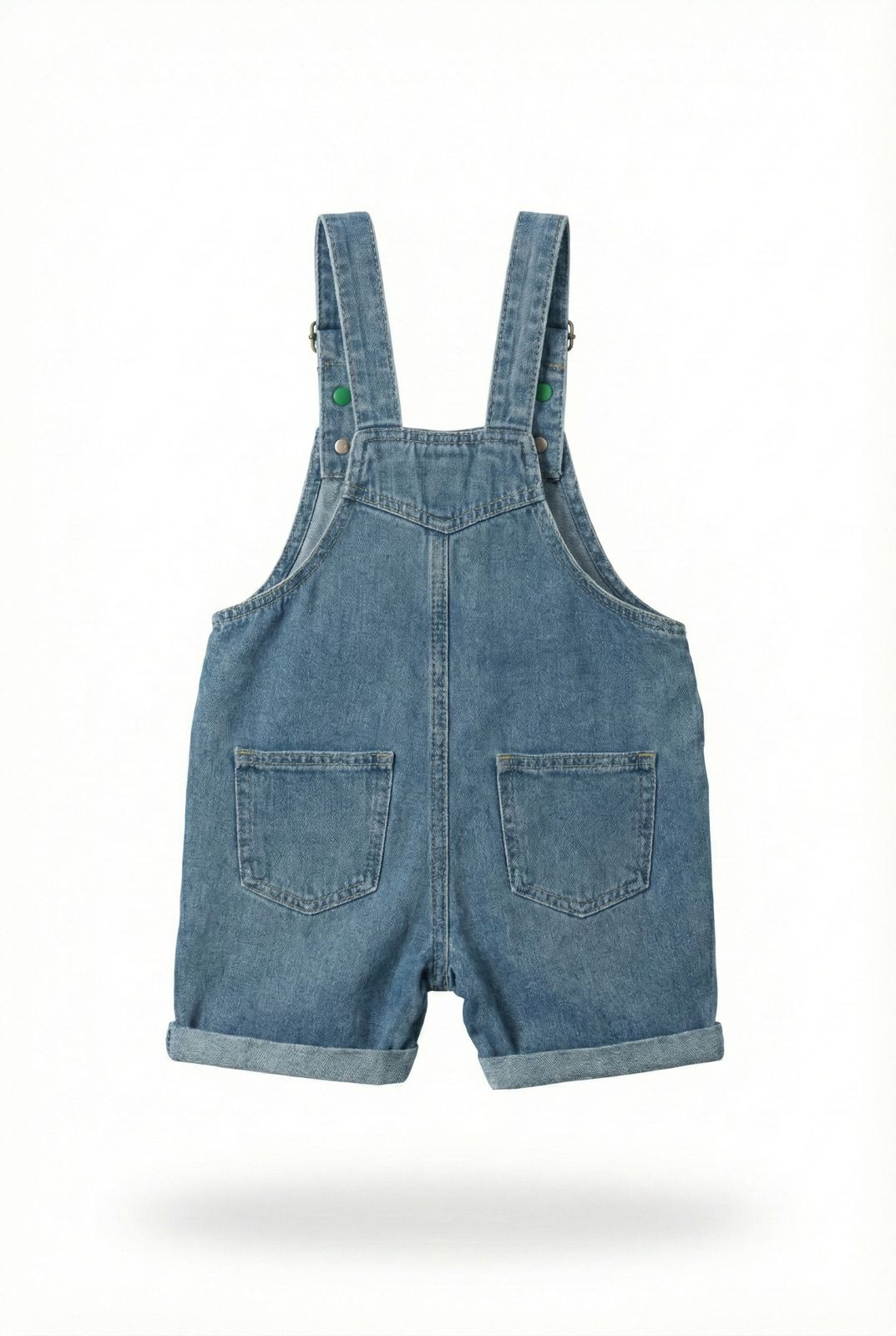 Cute Crocodile Denim Dungaree Shorts for Kids