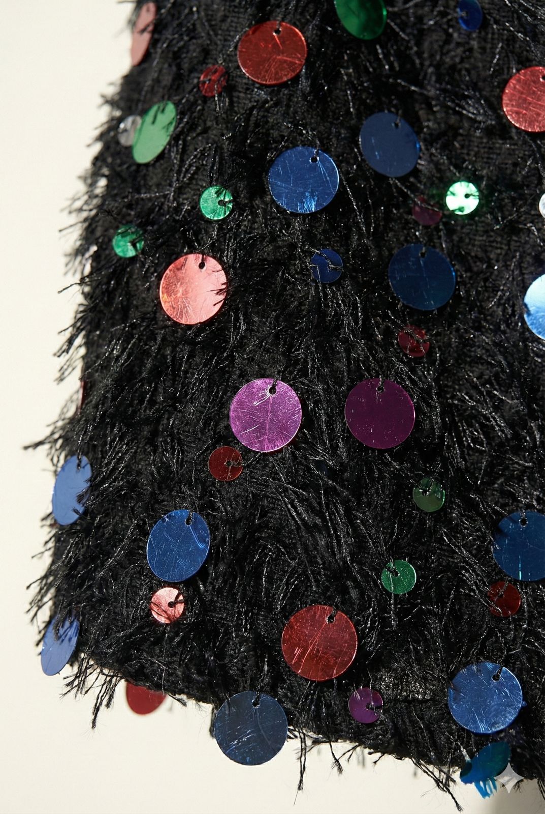 Black Midnight Sparkle Layered Party Sequin Dress